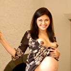 Third pic of Nadia FTV - Classy Indian babe Nadia FTV takes off her dress and shows her pregnant belly.
