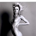 First pic of Raquel Zimmermann topless and fully nude black-&-white scans