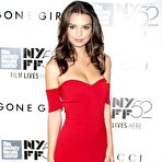 Third pic of Emily Ratajkowski cleavage in red dress