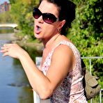 Fourth pic of PinkFineArt | Mina Smoking at the River from Smoking Mina