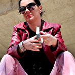 Third pic of PinkFineArt | Mina Pink Jeans Smoke from Smoking Mina