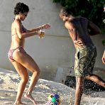 First pic of Rihanna plays beach soccer with friends in Barbados