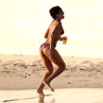 Fourth pic of Rihanna plays beach soccer with friends in Barbados
