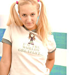 First pic of Clubseventeen.com - Blonde schoolgirl using her big dildo