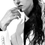 First pic of Monica Bellucci black-&-white sexy mag scans