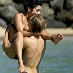 First pic of Vanessa Hudgens caught in red bikinie on the beach