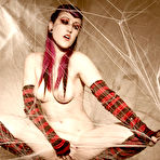 Second pic of PinkFineArt | Goth Girl in Spiderwebs from Gothic Babes