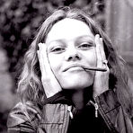 Fourth pic of Vanessa Paradis black-&-white scans from mags