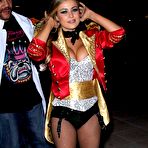 Fourth pic of Carmen Electra hosts Halloween shows deep cleavage
