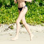 Fourth pic of Stephanie Seymour sexy in dark bikini candids