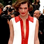 Second pic of Milla Jovovich posing for paparazzi at Cannes Film Festival 2011