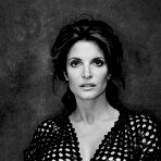 Fourth pic of Stephanie Seymour shows boobs and pussy b-&-w photos