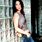 Fourth pic of Lucy Liu sexy posing scans from magazines