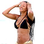 Second pic of Melanie Brown bikini candids on the beach in Mexico