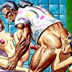 Second pic of Brutal porn comics. Extreme porn cartoons and brutal adult comics.