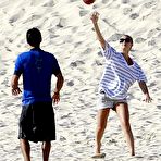 First pic of Jessica Alba in pink bikini on the beach in Cabo San Lucas