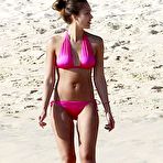 Second pic of Jessica Alba in pink bikini on the beach in Cabo San Lucas