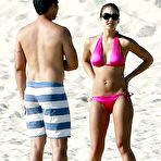 Third pic of Jessica Alba in pink bikini on the beach in Cabo San Lucas