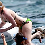 Second pic of Avril Lavigne in green bikini on the yeach paparazzi shots