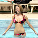 First pic of Adele Silva sexy in bikini poolside and beach candids