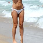 Fourth pic of Busty Amy Childs sexy in bikini candids in Spain