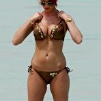Second pic of Amy Childs deep cleavage on the beach in Dubai