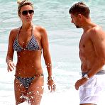 First pic of Alex Gerrard seen out enjoying the beach while in Ibiza