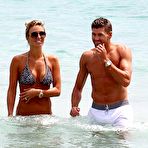 Third pic of Alex Gerrard seen out enjoying the beach while in Ibiza