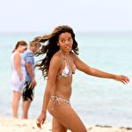 Fourth pic of Angela Simmons caught in bikini on the beach in Miami