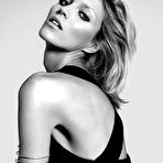 Third pic of Anja Rubik blac-&-white sexy and topless scans