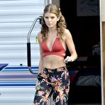 Fourth pic of AnnaLynne McCord bikini top on the set of 90210 in Huntington Beach