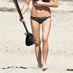 First pic of Ashley Greene wearing a Bikini at the Beach in Malibu