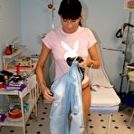 Fourth pic of Jessica vulva inspection with gynecological tool and other gyno tools