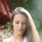 First pic of Lia Taylor Natural Beauty Sensual Striptease in the Garden