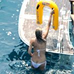Fourth pic of Sharon Stone ass crack in white bikini