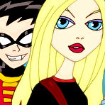 First pic of Online Super Heroes || Teen titans are having sexy orgy on plane board