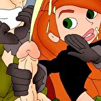 Third pic of Online Super Heroes || Sexy Kim Possible is fucking in halloween suits