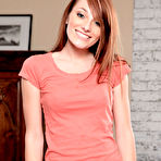 First pic of Tiffany Haze - Smoking hot redhead teen Tiffany Haze strips her mini skirt and shows her fanny.