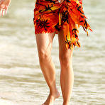 Third pic of Jodi Albert in bikini on the beach in Barbados
