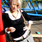Second pic of Ann Angel - Ann Angel takes her sexy skirt in front of the camera and shows her hot booty