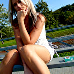 First pic of Ann Angel - Ann Angel takes her slutty skirt off and then shows us her hungry wet meat hole