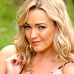 First pic of Jodie Gasson Busty Brit Strips to Pantyhose