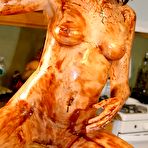 Second pic of Annabelle Angel - Annabelle Angel takes her clothes off in the kitchen and messes her curvy body
