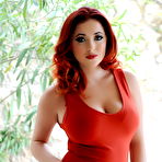 Second pic of Lucy Vixen looks stunning in her tight red dress and lingerie | Web Starlets