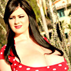 First pic of Rachel Aldana - red polkadot top