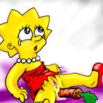 First pic of Shy Lisa Simpson posing - VipFamousToons.com
