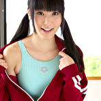 Second pic of Yuri Hamada Asian slowly takes her sports equipment off for you