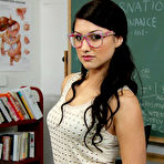 First pic of Scarlet Banks Geek Babe Dicked in the Classroom