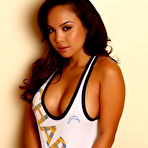 Fourth pic of Justene Jaro: Dawn Jaro teases in her Chargers tank top | Web Starlets