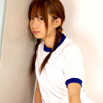 Third pic of Satsuki Konichi Asian in sports equipment plays at locker room